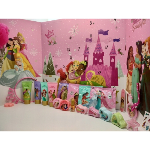 Kalendarz adwentowy Disney Princess 24 kosmetyki