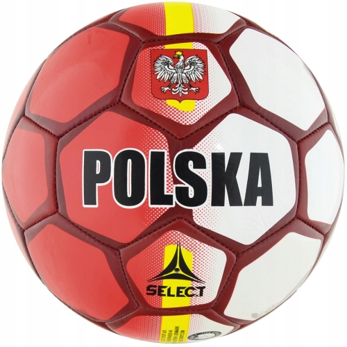 PIŁKA NOŻNA SELECT POLSKA rozm 5 szyta maszynowo