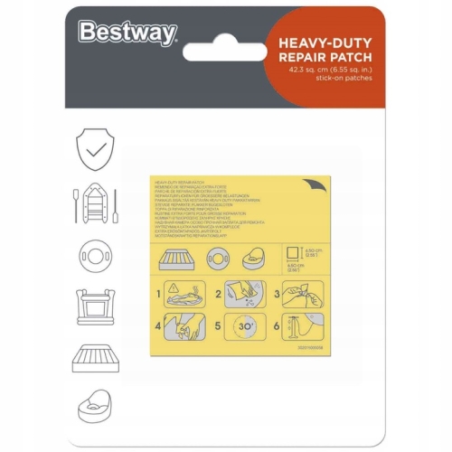 ŁATKI NAPRAWCZE na mokro do basen kółka dmuchane BESTWAY 10 sztuk podwodne