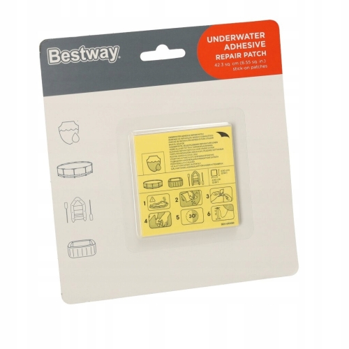 ŁATKI NAPRAWCZE na mokro do basen kółka dmuchane BESTWAY 10 sztuk podwodne