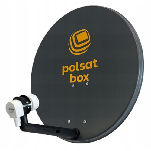 ANTENA SATELITARNA CYFROWY POLSAT BOX HD ORYGINALNA 70 cm Grafitowa