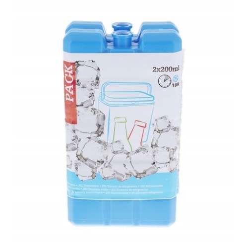 WKŁADY CHŁODZĄCE DO LODÓWKI TURYSTYCZNEJ NIEBIESKIE W ZESTAWIE 2 x 200 ml A
