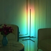 LAMPA LED GRUNDIG RGB MUSIC SENSOR PODŁOGOWA NAROŻNA 140 cm Pilot STOJĄCA