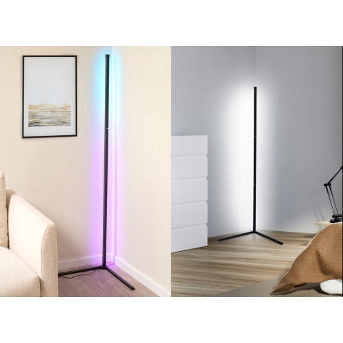 LAMPA LED GRUNDIG RGB MUSIC SENSOR PODŁOGOWA NAROŻNA 140 cm Pilot STOJĄCA
