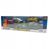 Zestaw: Orange Laweta 3 Aut Mega Transporter Teamsterz Silver Gold Green