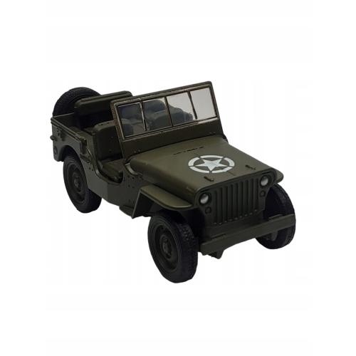 JEEP 1941 WILLYS MB METALOWY MODEL SAMOCHODU Z NAPĘDEM SKALA 1:34 NEX WELLY