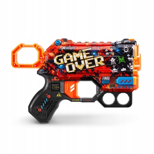 Pistolet na Strzałki Wyrzutnia Zuru X-shot SKINS MENACE Game Over 8 strzał