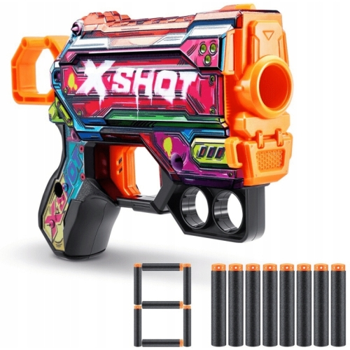 Pistolet na Strzałki Wyrzutnia Zuru X-shot SKINS MENACE MERCENARY 8 strzał
