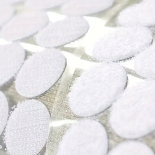 TAŚMA RZEP samoprzylepny KÓŁKA 20 mm okrągły BIAŁE 40 szt. super mocny klej