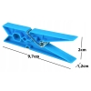KLAMERKI SPINACZE DO PRANIA WIESZANIA BIELIZNY ŻABKI 7,8 cm 3 KOLORY 24 szt