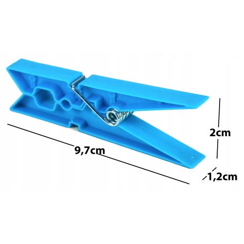 KLAMERKI SPINACZE DO PRANIA WIESZANIA BIELIZNY ŻABKI 7,8 cm 3 KOLORY 24 szt
