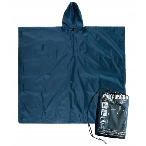 Ponczo PONCHO przeciwdeszczowe 155-190 cm wodoodporne 2650 mm kolor MORSKI