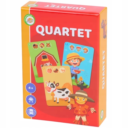Talia kart do gry w kwartet Craft Universe wielka gra w kolory dinozaury 71