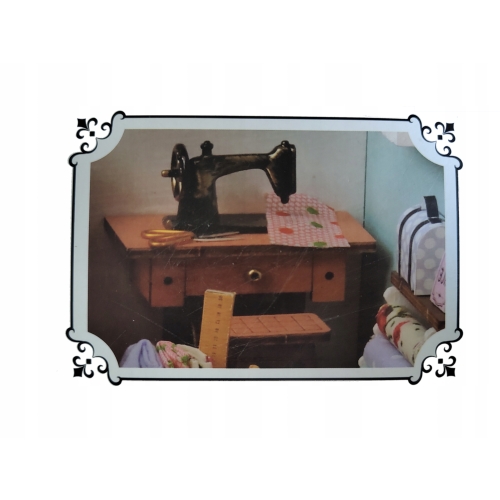 Drewniany model do samodzielnego skladania TAILOR SHOP 3D z podświetleniem