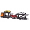 Zestaw: Orange Laweta 3 Aut Mega Transporter Teamsterz Red White Yellow