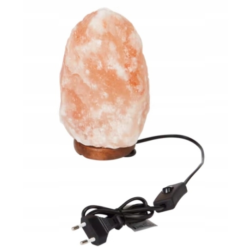 LAMPA SOLNA BRYŁA SOLI KAMIENNEJ ZASILANIE SIECIOWE DEKORACYJNA DUŻA 19 CM