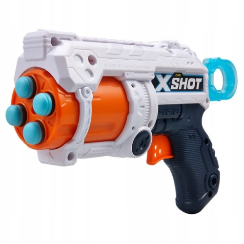 Pistolet Wyrzutnia Zuru Fury 4 X-SHOT Furry na 4 rzutki 16 strzałek