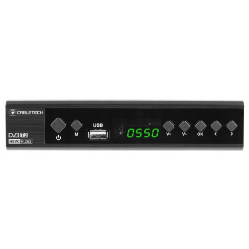 TUNER DEKODER DO TV NAZIEMNEJ TV DVB-T2 H.265 HEVC USB URZ0336C CABLETECH