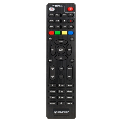 TUNER DEKODER DO TV NAZIEMNEJ TV DVB-T2 H.265 HEVC USB URZ0336C CABLETECH