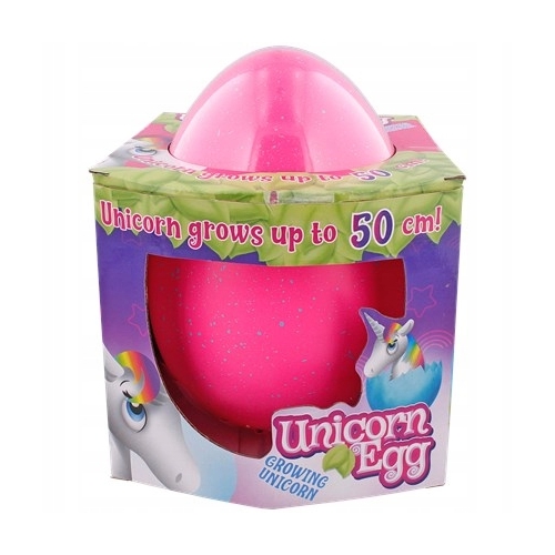 WYKLUWAJĄCE SIE JAJO JEDNOROŻEC KOLOR RÓŻOWY DUŻE 50 CM PO WYKLUCIU PINK