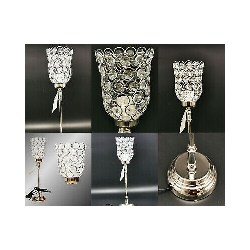 Lampa stołowa z osłoną z koralików Lumero Glamour