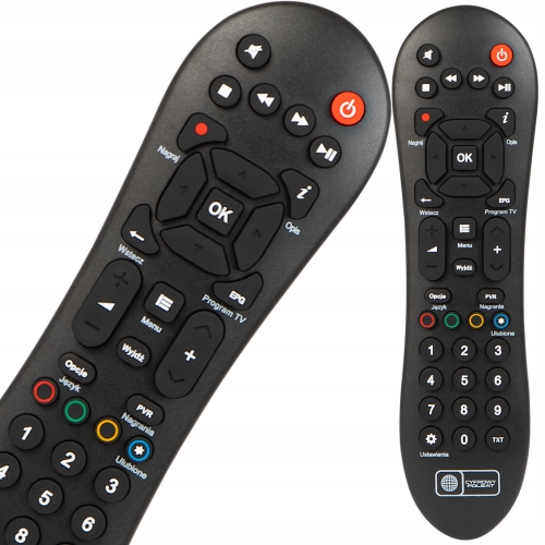 ORYGINAŁ PILOT DO DEKODERA CYFROWY POLSAT BOX EVOBOX PVR BATERIE AAA ZESTAW