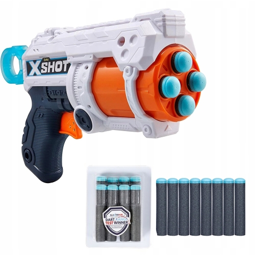 Pistolet Wyrzutnia Zuru Fury 4 X-SHOT Furry na 4 rzutki 16 strzałek