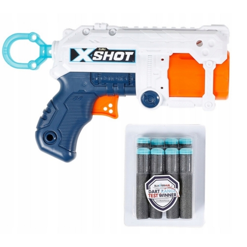 Pistolet Wyrzutnia Zuru Fury 4 X-SHOT Furry na 4 rzutki 16 strzałek