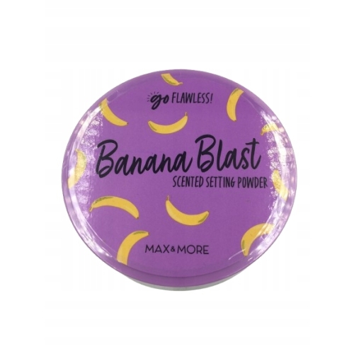 Puder scalający Sypki Matowy Transparentny Max & More BANANA BLAST 22 gram