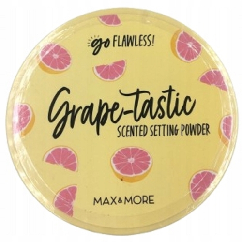 Puder scalający Sypki Matowy Transparentny Max & More GRAPE-TASTIC 22 gram