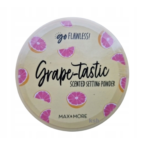 Puder scalający Sypki Matowy Transparentny Max & More GRAPE-TASTIC 22 gram
