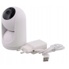 KAMERA OBROTOWA WEWNĘTRZNA WIFI FULL HD NIANIA ELEKTRONICZNA MICRO-SD BIAŁA