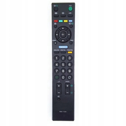 PILOT RM-715A SONY LED DO WIELU MODELI TV WYSOKIEJ JAKOŚCI ZAMIENNIK CZARNY