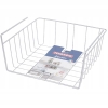 KOSZ KOSZYK METALOWY PODWIESZANY ORGANIZER POD PÓŁKĘ 30x26x14cm SZARY 3 szt
