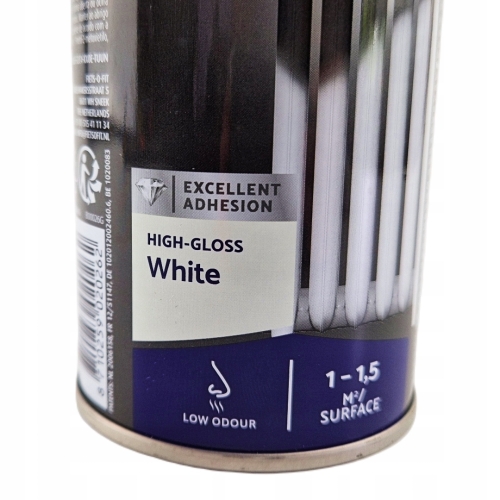 Szybkoschnąca farba lakier spray do grzejników high gloss biała 400 ml
