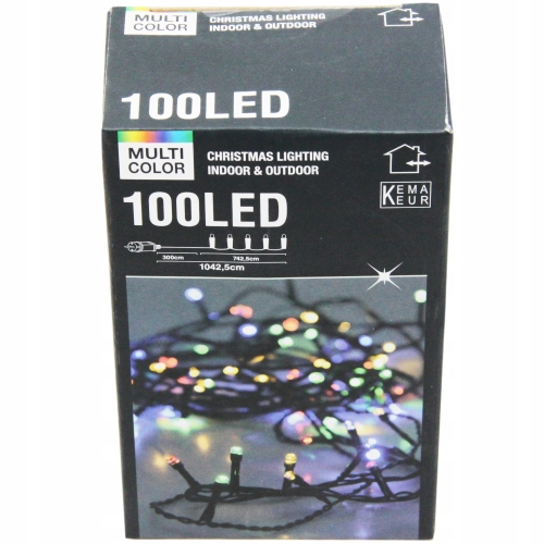Lampki choinkowe zewnątrz wewnątrz 10mb 100 LED lampek kolorowych na święta