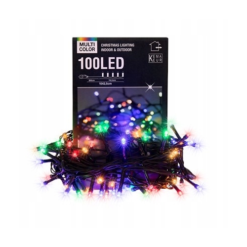 Lampki choinkowe zewnątrz wewnątrz 10mb 100 LED lampek kolorowych na święta