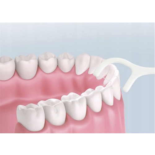 Nić Dentystyczna Nitko Wykałaczki Do Zębów Mięta 525 szt 7 opakowań x 75szt