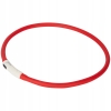 Obroża LED dla psa kota z możliwością wielokrotnego ładowania usb Czerwona