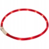 Obroża LED dla psa kota z możliwością wielokrotnego ładowania usb Czerwona