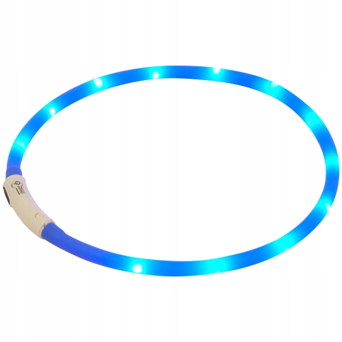 Obroża LED dla psa kota z możliwością wielokrotnego ładowania usb Czerwona