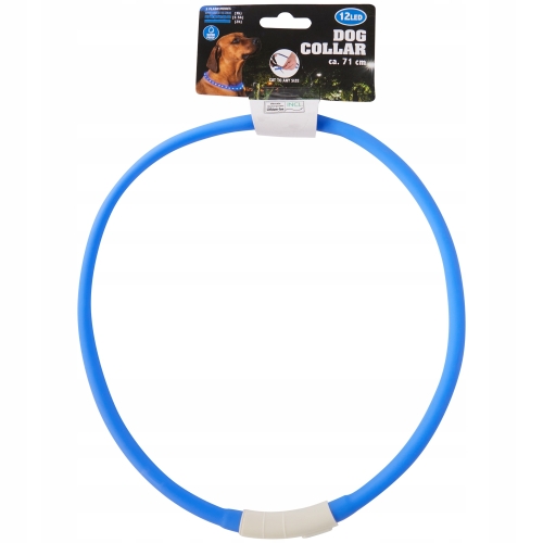 Obroża LED dla psa kota z możliwością wielokrotnego ładowania usb Czerwona