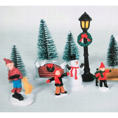 KALENDARZ ADWENTOWY MAGIC VILLAGE 24 elementy WIOSKA ŚWIĄTECZNA FIGURKI