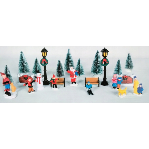 KALENDARZ ADWENTOWY MAGIC VILLAGE 24 elementy WIOSKA ŚWIĄTECZNA FIGURKI