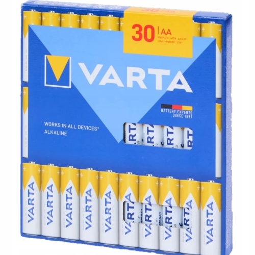 Bateria Baterie alkaliczna uniwersalna Varta AA (R6) 1.5 V LR6 30 sztuk