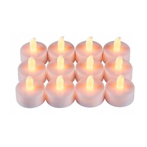 Tealights świeczki LED na baterię do Podgrzewaczy Zniczy świecą do 72h x 4