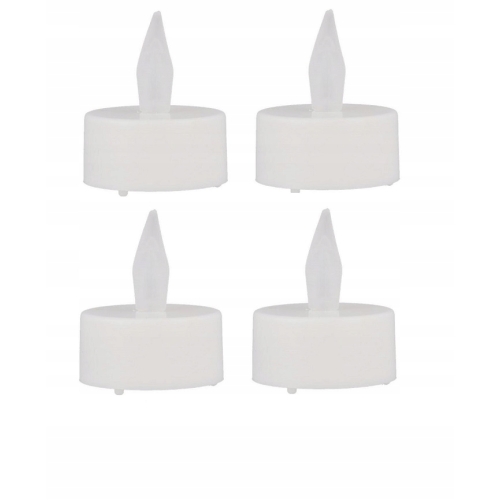 Tealights świeczki LED na baterię do Podgrzewaczy Zniczy świecą do 72h x 4