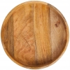 TACA DEKORACYJNA Z NATURALNEGO DREWNA MANGO OKRĄGŁA Z UCHWYTAMI 34 X 4,5 CM