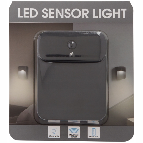 Lampa ścienna czujnik ruchu LED Kwadratowa + możliwość ładowania UsbC Biała