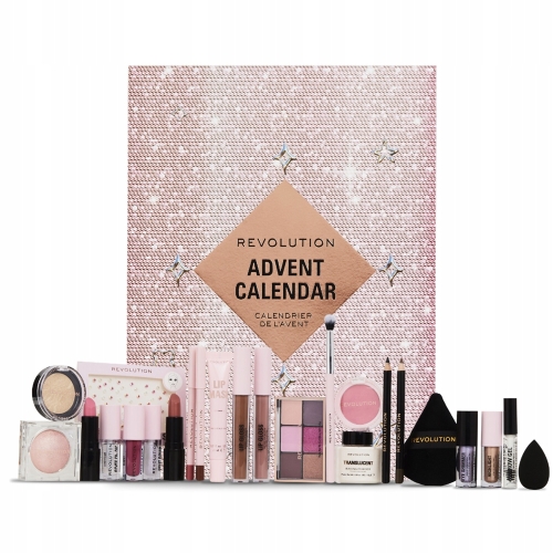 Kalendarz Adwentowy 24 Dni Makeup Revolution Zestaw Kosmetyków Prezentowy